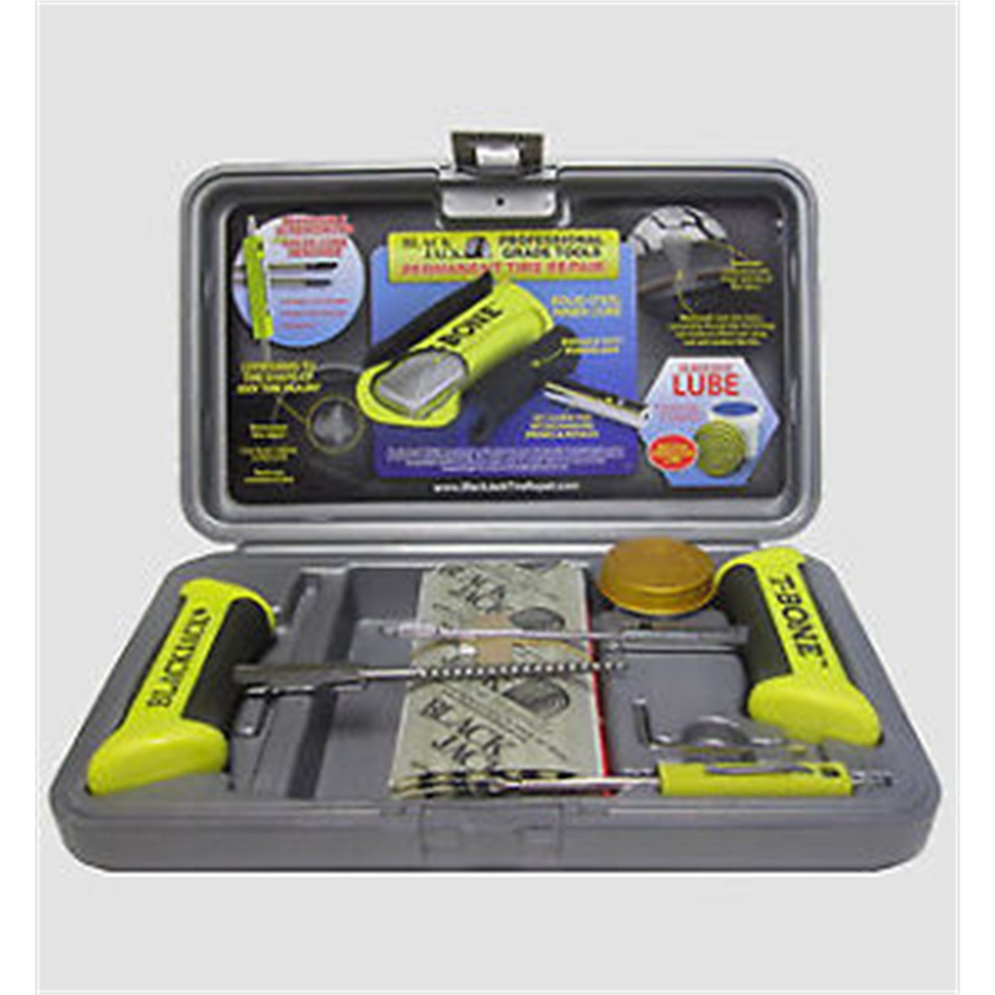 BlackJack Truck Tire Repair Kit — 35 Repairs, T-Bone Handle with Spiral Probe, Model# BLJKT-335
